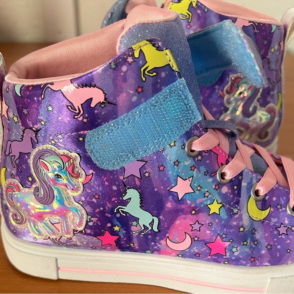 Skechers Kids' Purple Unicorn Sneakers - Picture 11 of 16